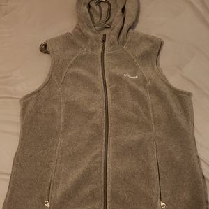 Columbia hooded fleece vest XL